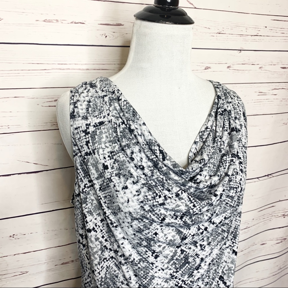 Calvin Klein Black & White Python Print Sleeveles… - image 4